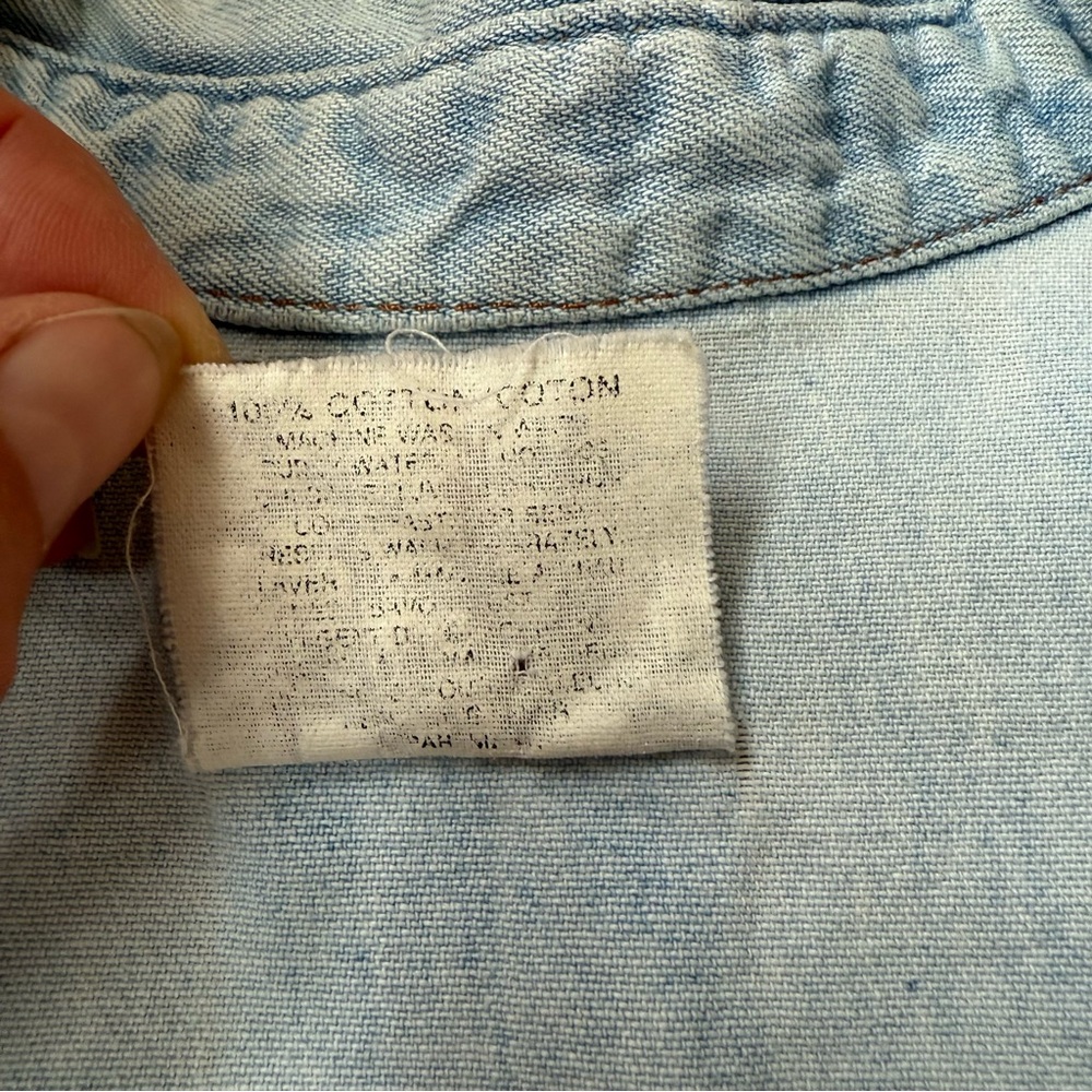 Vintage Manager denim shirt w/Embroidery - Picture 10 of 10